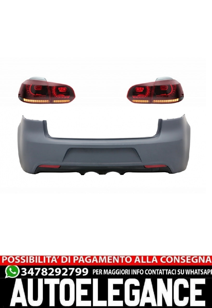 Paraurti posteriore con fanali posteriori Full LED adatto per VW Golf 6 VI (2008