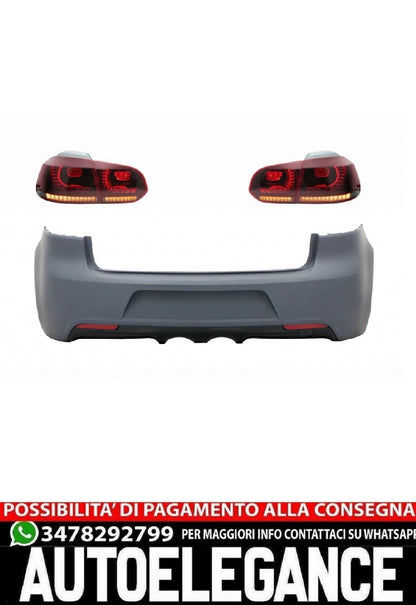 Paraurti posteriore con fanali posteriori Full LED adatto per VW Golf 6 VI (2008