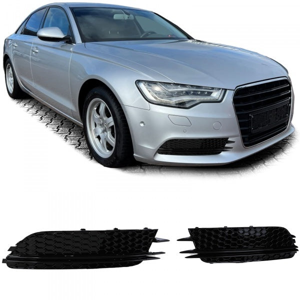 ART.4569 COPERTURA FENDINEBBIA NERO LUCIDO per AUDI A6 C7 11-14