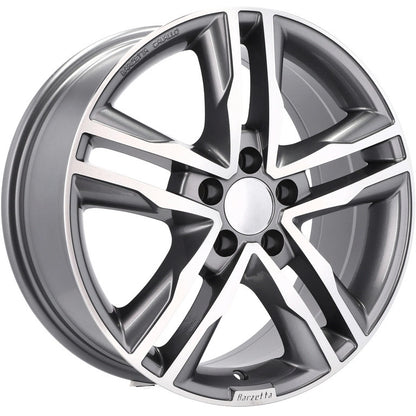 CERCHI CERCHIO IN LEGA 17" Adatto per ALFA ROMEO CITROEN DS FIAT FORD JAGUAR LANCIA LAND ROVER LINCOLN MERCEDES OPEL PEUGEOT RENAULT SMART TOYOTA VOLVO