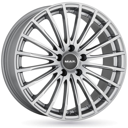CERCHI CERCHIO IN LEGA 18" Adatto per AUDI A4 MAK STARLIGHT NERO SILVER