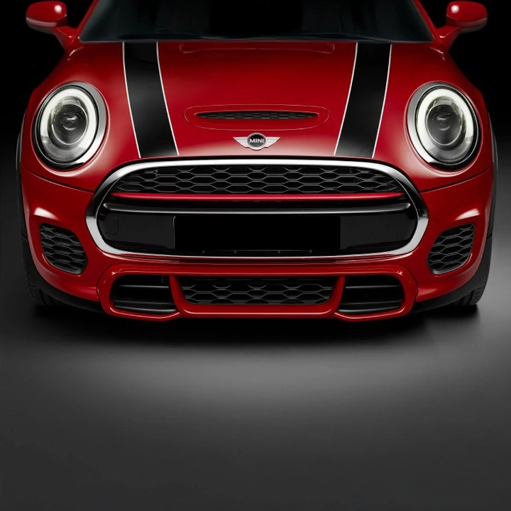 💫ART.7506 GRIGLIA SPORTIVA NERA ROSSA per MINI COOPER F55 F56 F57 14-21💫