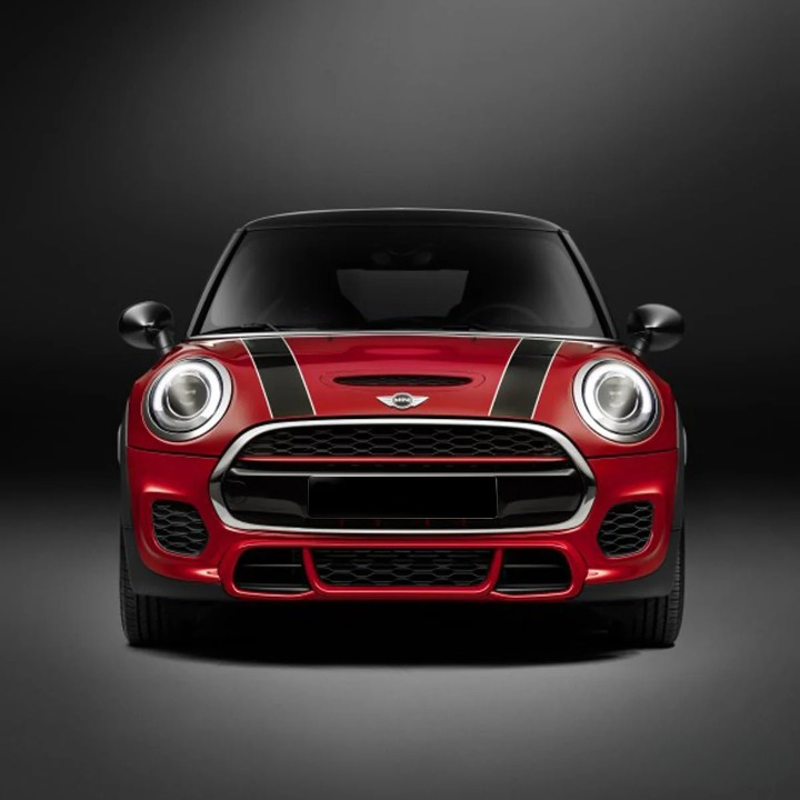 💫ART.7506 GRIGLIA SPORTIVA NERA ROSSA per MINI COOPER F55 F56 F57 14-21💫