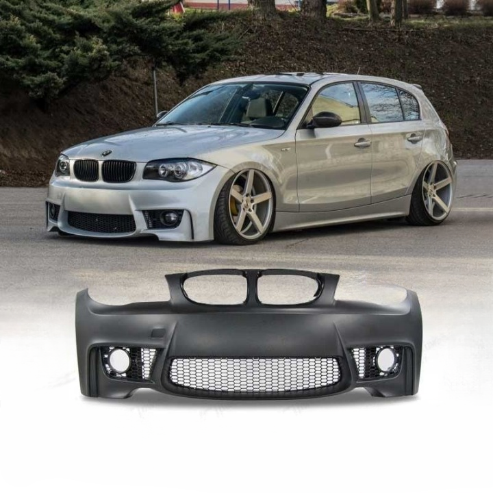 💕ART.3720 Paraurti anteriore 1M Look SRA Bmw 1 E81,E82,E87,E88 PDC💕