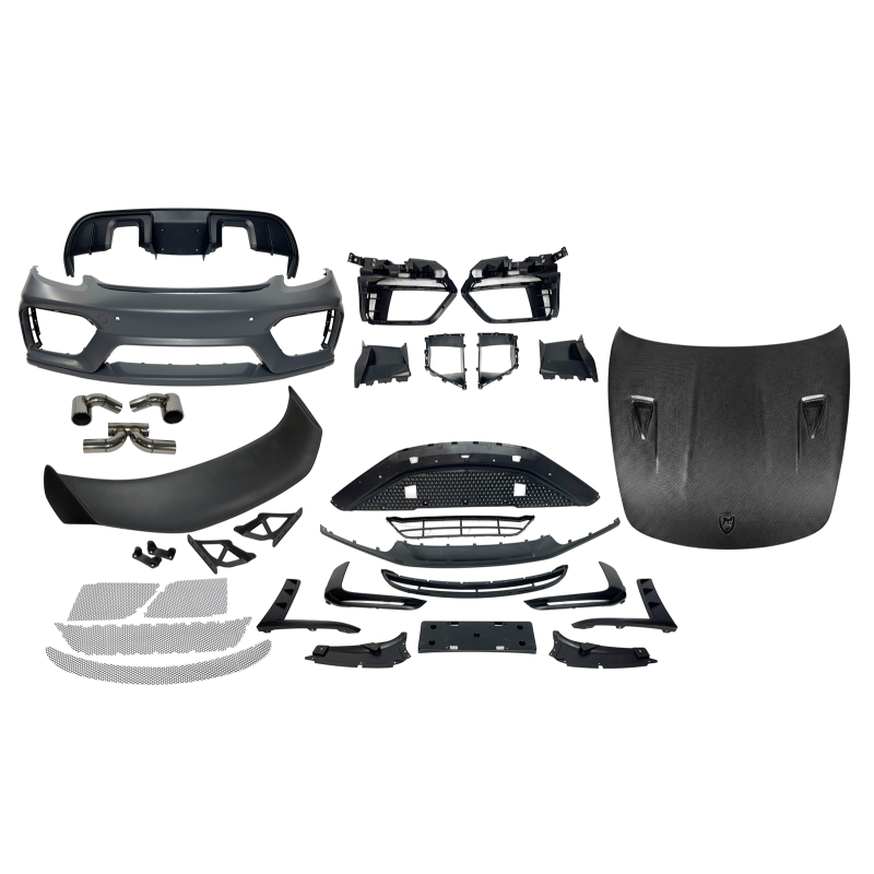 💕Kit Estetici Adatto per Porsche Cayman 718 2016-2023 Look GT4 2024+💕