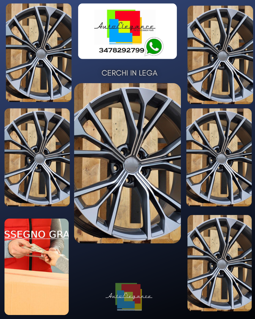 ADATTO per Audi Q7 Q8 S-Line CERCHIO IN LEGA 21 inch 5x112 10J SQ8 Design Grigio