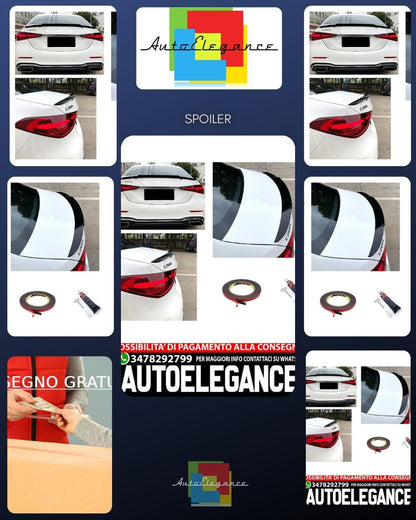 ADATTO PER MERCEDES-BENZ CLASSE C W206 SPOILER PARAFANGO POSTERIORE