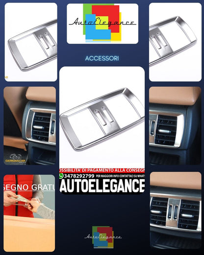 Per BMW X3 X4 F25 F26 pannello telaio cromato bracciolo centrale ugelli aria