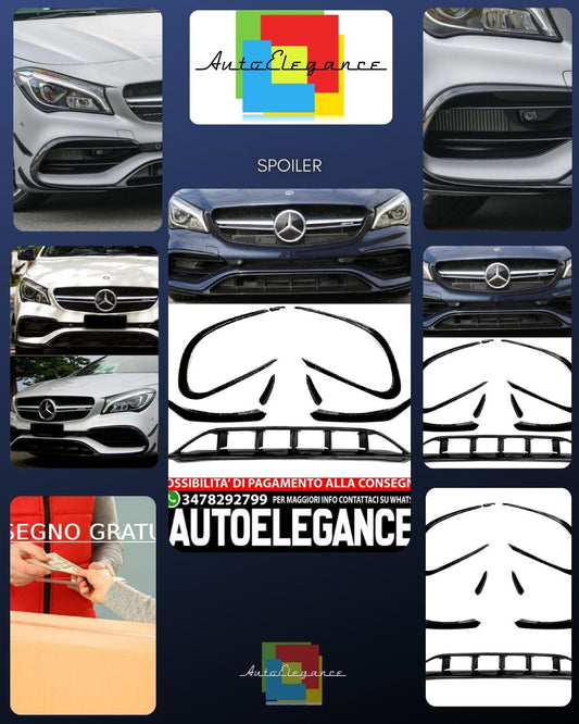 Adatto per MERCEDES C117 CLASSE CLA SPOILER ANTERIORE LIFTING SPOILER ANTERIORE