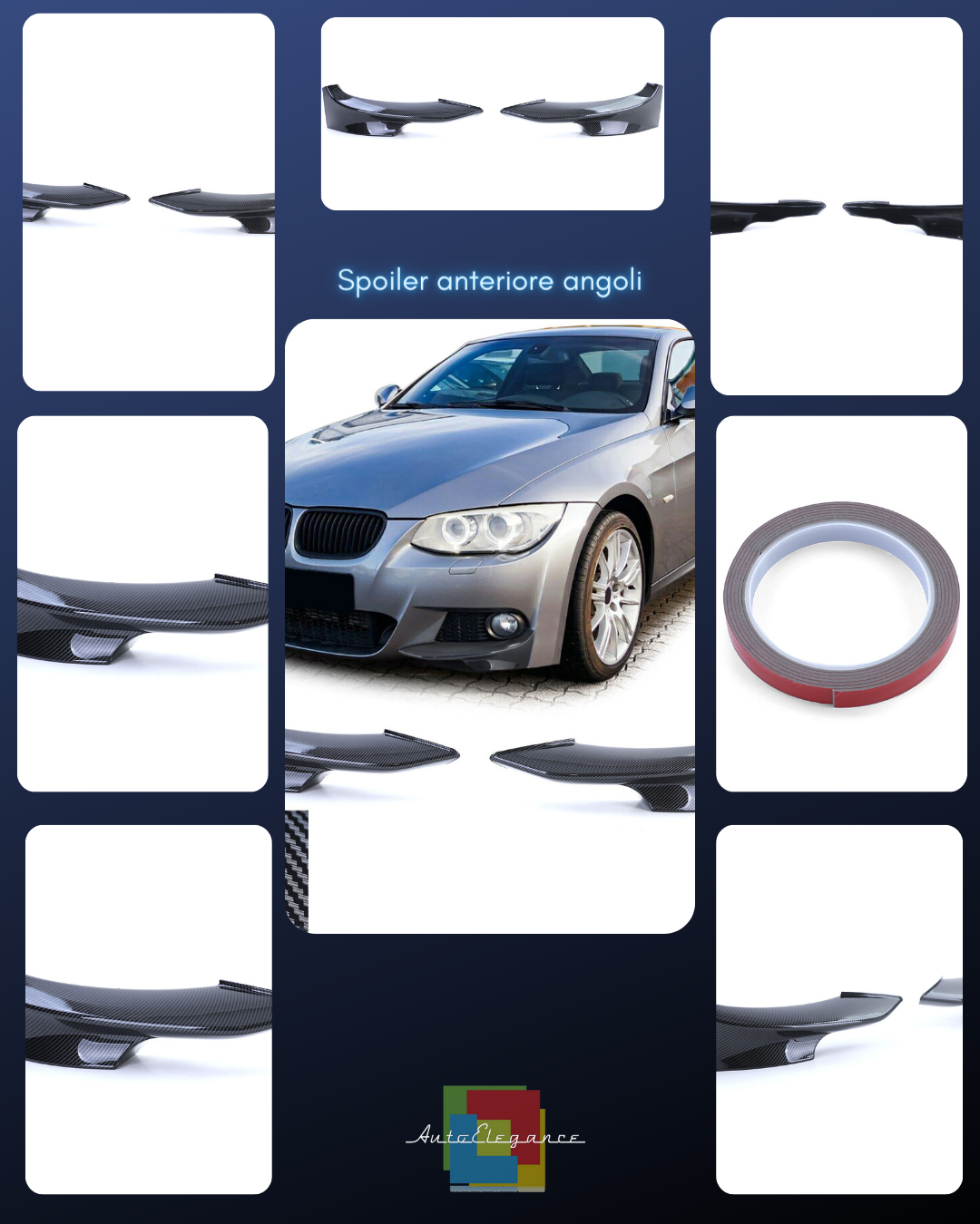 Front Spoiler Corners Splitter Performance Carbon For BMW 3 Series E92 E93 1 