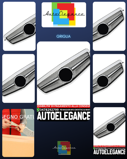 Sports grille for Mercedes W212 S212 E UNTIL 2013 Unpainted AMG LOOK 