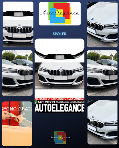 Per BMW Serie 5 G30 G31 LCI M-Sport pacchetto splitter spoiler anteriore labbro