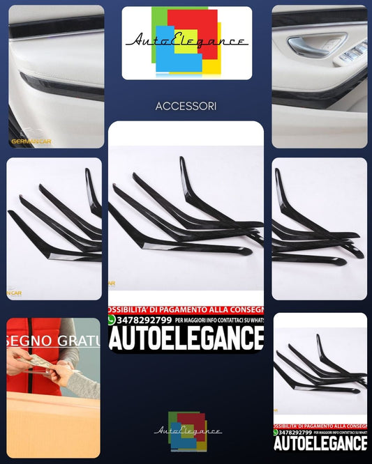 Decorative bars for Mercedes W222 S-Class door trim 