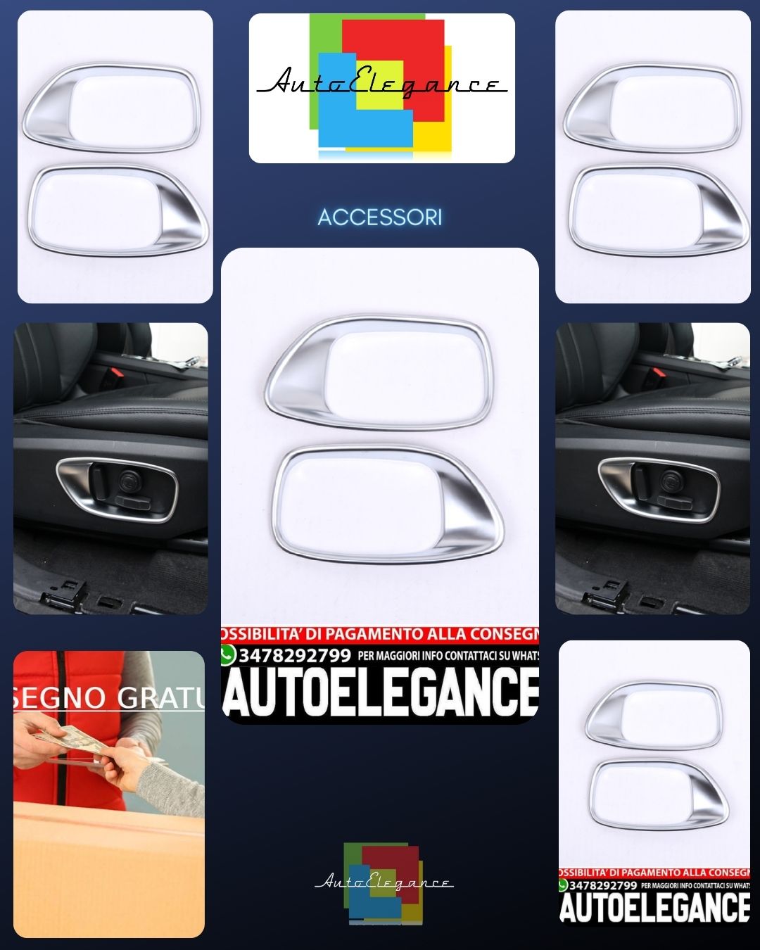 Per Land Rover Discovery Sport telaio cromato sedili lati regolazione sedile