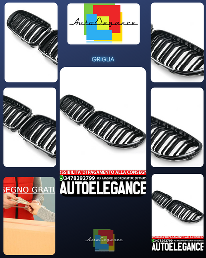 GRIGLIA PER BMW SERIE 6 F06 F12 F13 SPORT NERO LUCIDO