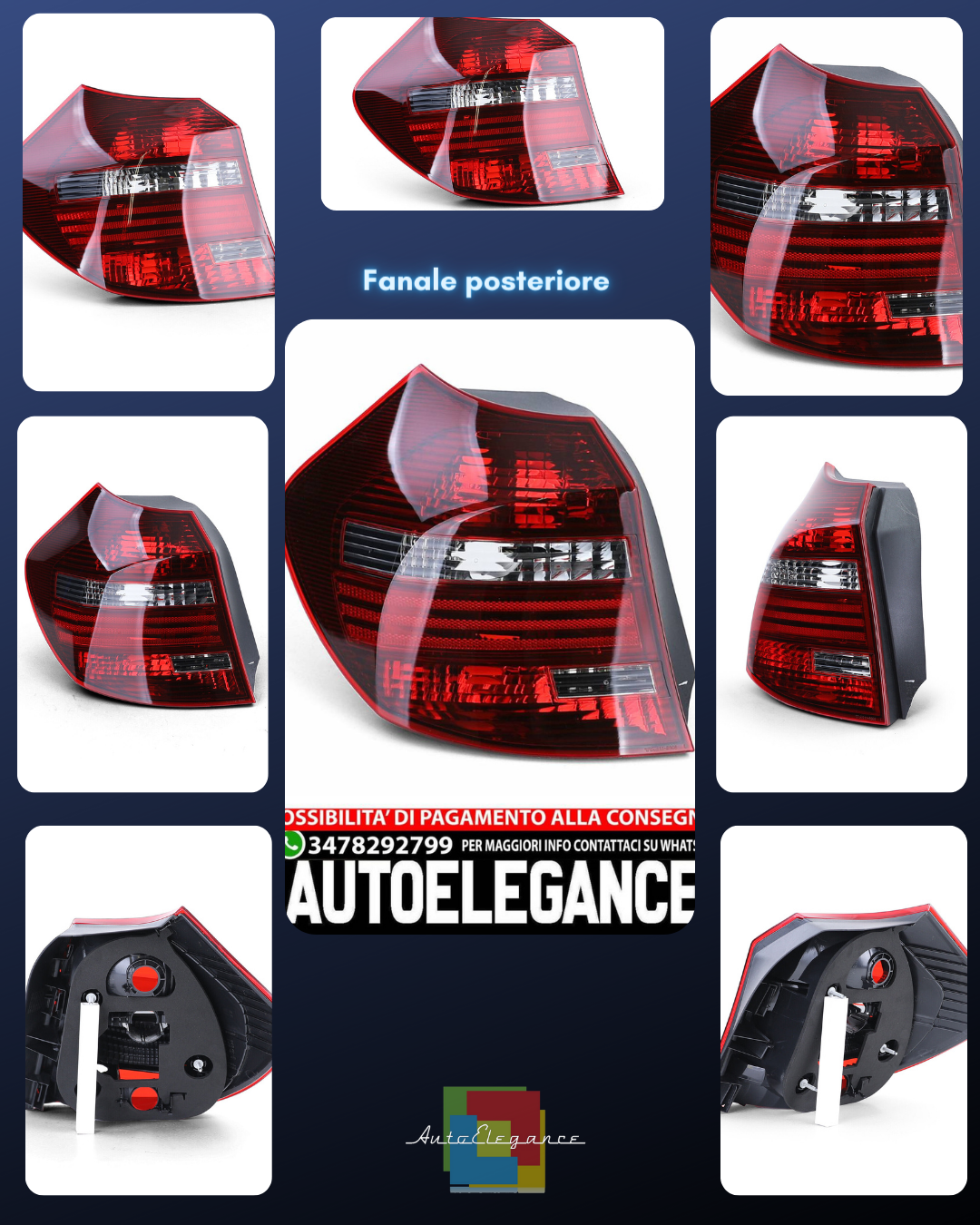 TYC Left Smoke Black Rear Light Fit For BMW E81 E87 07-12 