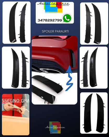 Bumper Flic Dividers Vent Mercedes CLA W117 C117 X117 13-18 CLA45 Look