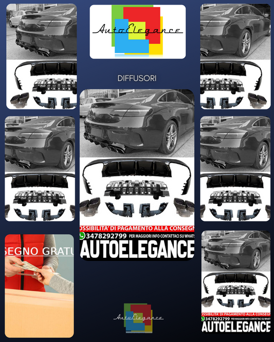 Adatto per Mercedes C238 A238 diffusore pre-lifting + mascherine scarico