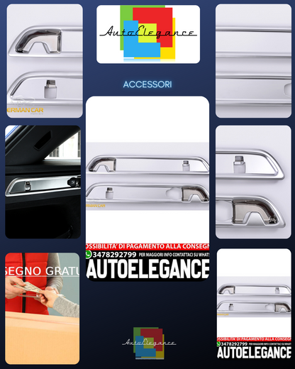 For Mercedes X253 and S205 estate chrome frame trunk panel 