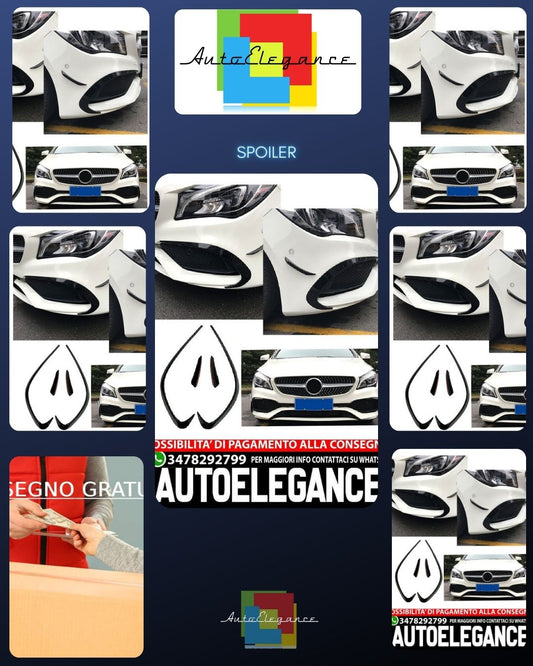 Adatto per MERCEDES C117 CLASSE CLA SPOILER ANTERIORE LIFTING SPOILER ANTERIORE