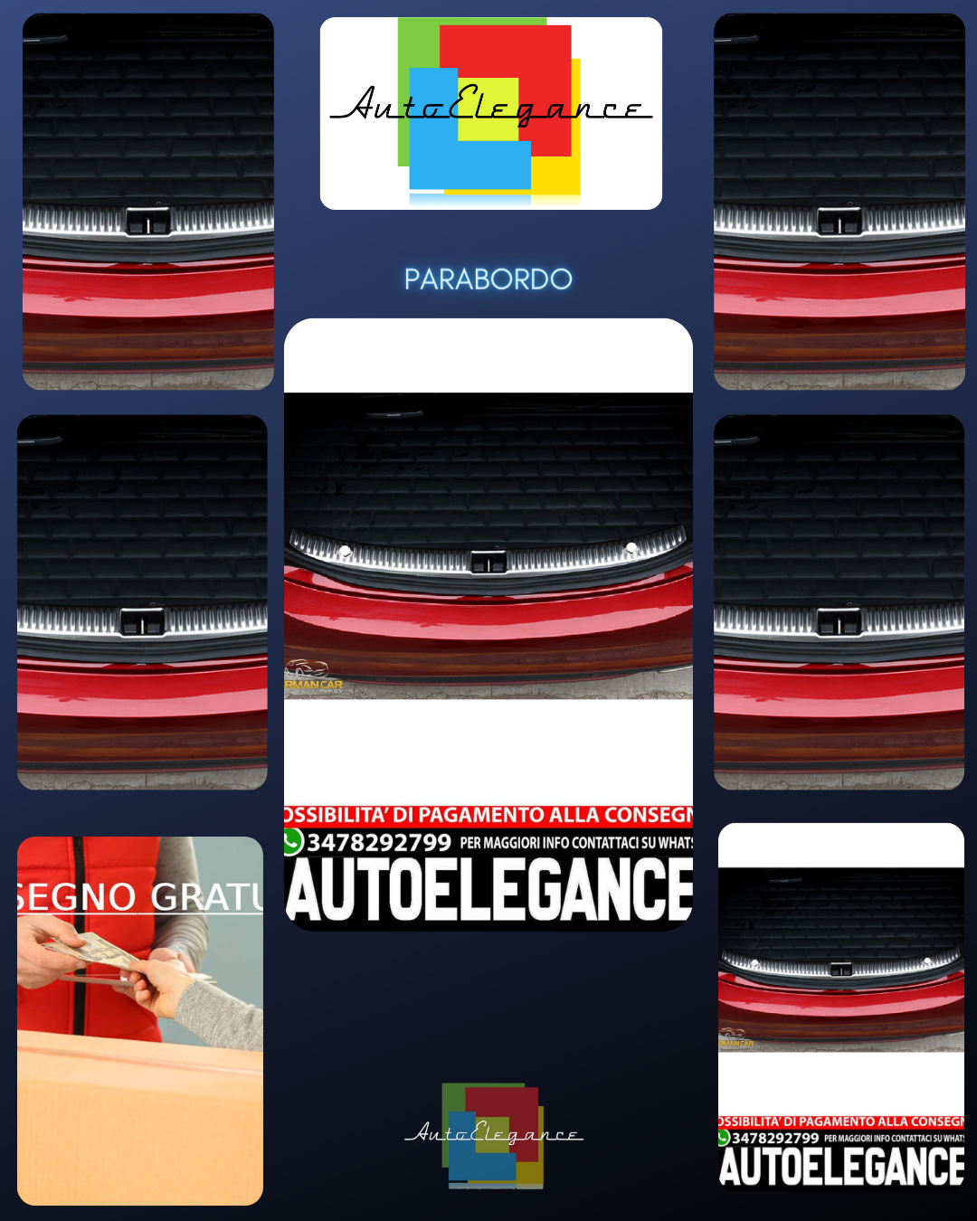 Per Mercedes Classe C W205 parabordo bagagliaio in acciaio inox V2A