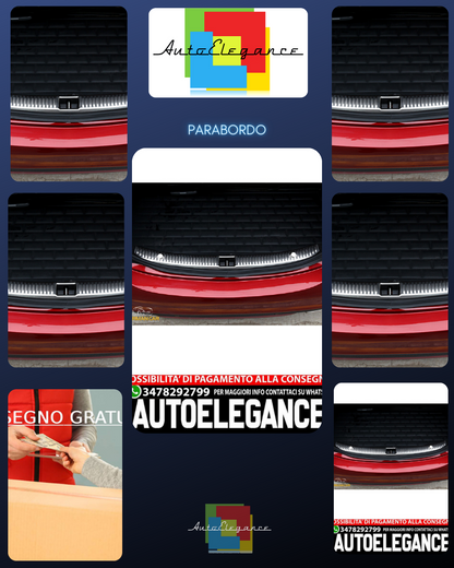 Per Mercedes Classe C W205 parabordo bagagliaio in acciaio inox V2A