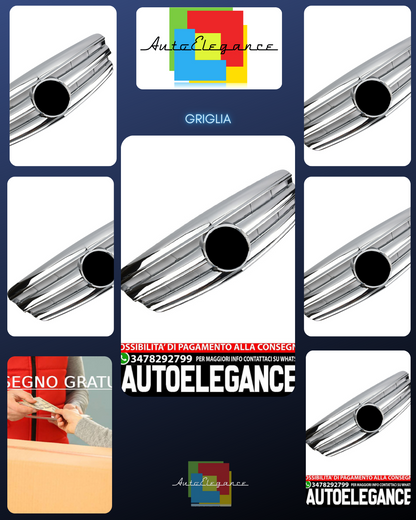 Sports grille for Mercedes W221 S 2005-2009 chrome AMG LOOK 