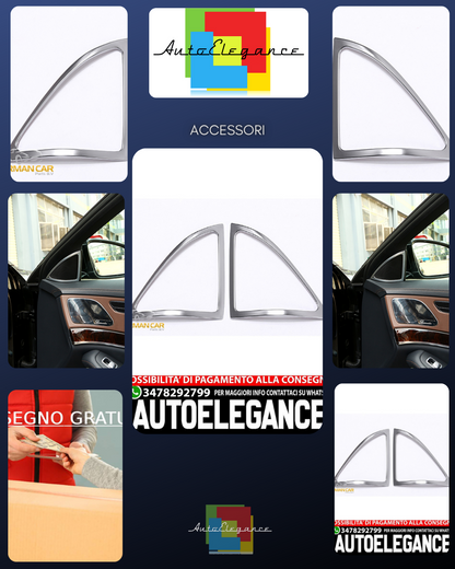 For Mercedes W222 S-Class Speakers Chrome Frame Front Door Panel 