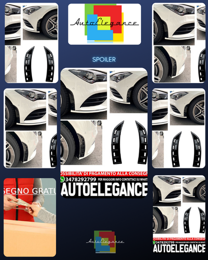 Adatto per MERCEDES C118 CLA AMG OTTICA PRESA ARIA VENTILAZIONE SPOILER FRONS