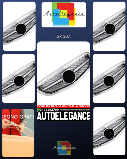 Griglia per Mercedes W212 S212 2013-2016 AVANTGARDE AMG ARGENTO