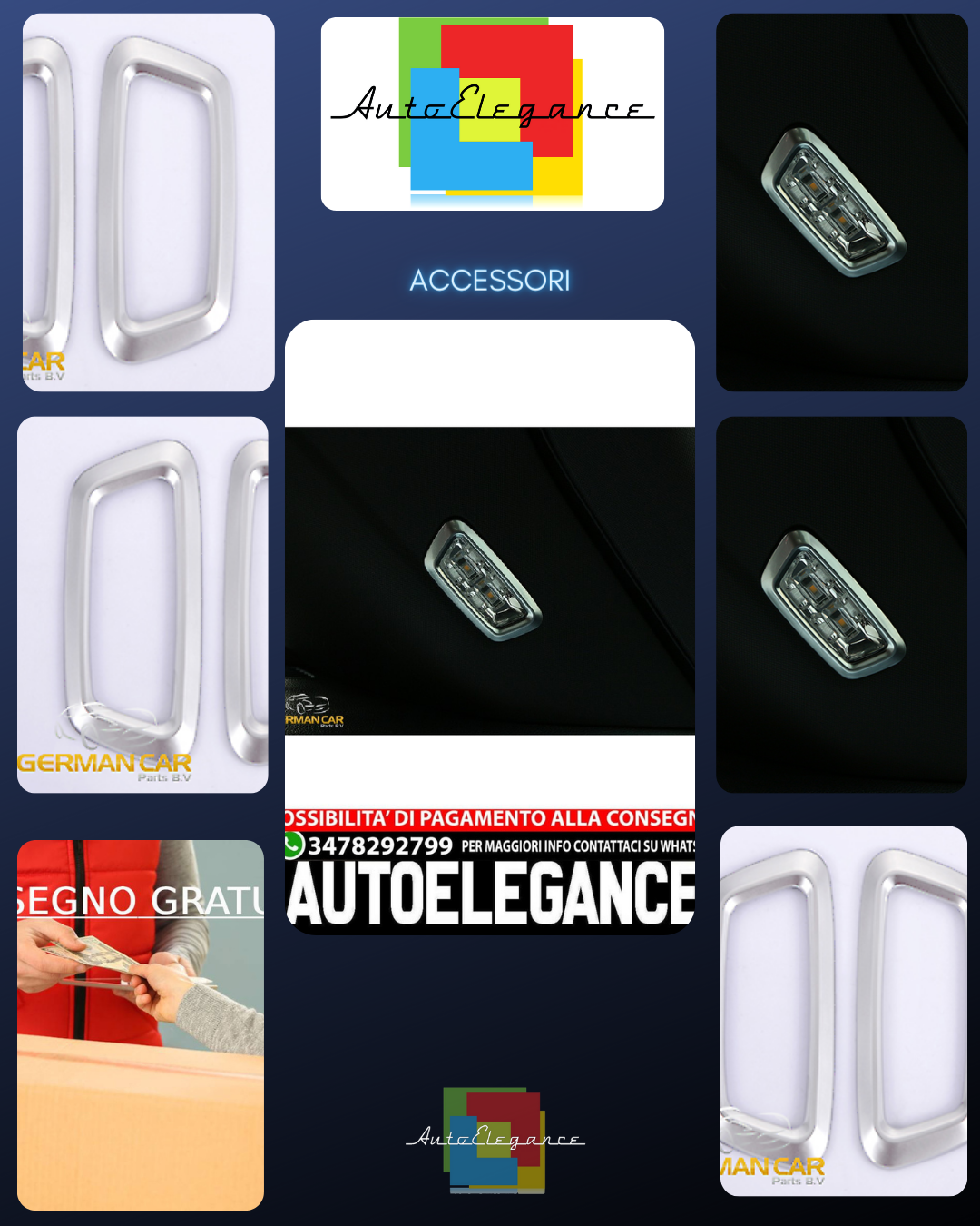 Per illuminazione del bagagliaio con telaio cromato Mercedes X253 GLC