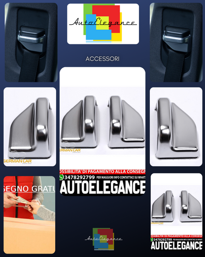 For Mercedes B CLA and GLA class chrome frame seat belt cover 