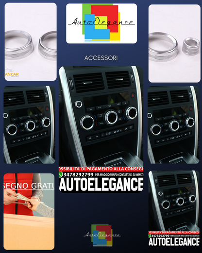 Anelli radiocomando per Land Rover Discovery Sport L550 alluminio
