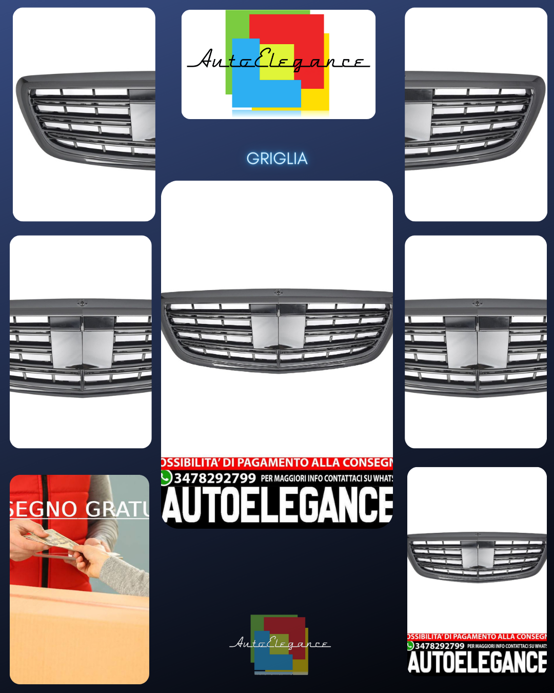 SPORT RADIATOR GRILLE BLACK GRILLE SUITABLE FOR MERCEDES W222 S CLASS 