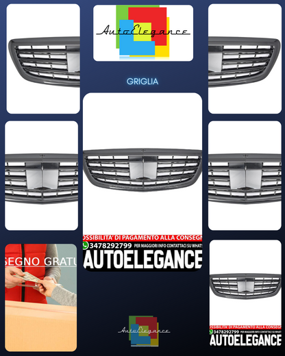 SPORT RADIATOR GRILLE BLACK GRILLE SUITABLE FOR MERCEDES W222 S CLASS 