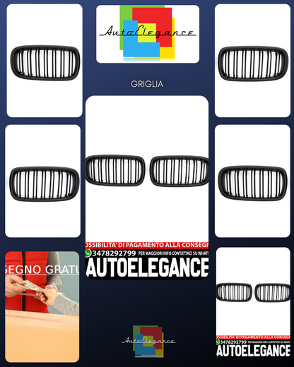 GRIGLIA PER BMW X5 X6 F15 F16 NERO OPACO