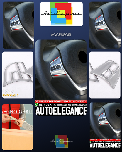 For BMW 3 Series F34 GT Steering Wheel Panel Chrome Frame Panel 