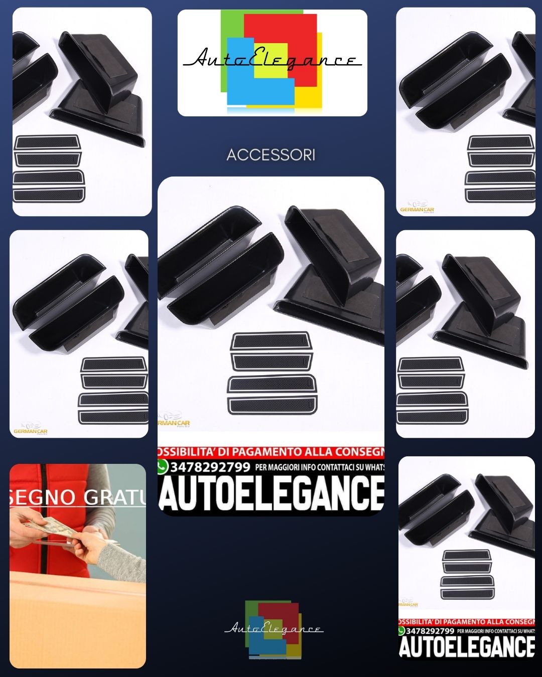For Mercedes Benz W166 ML GL GLE GLS glove box storage compartment