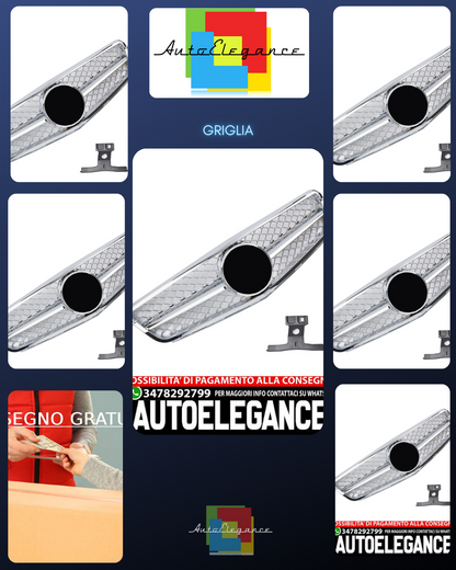 SPORT RADIATOR GRILLE CHROME GRILLE SUITABLE FOR MERCEDES W204 C-CLASS 