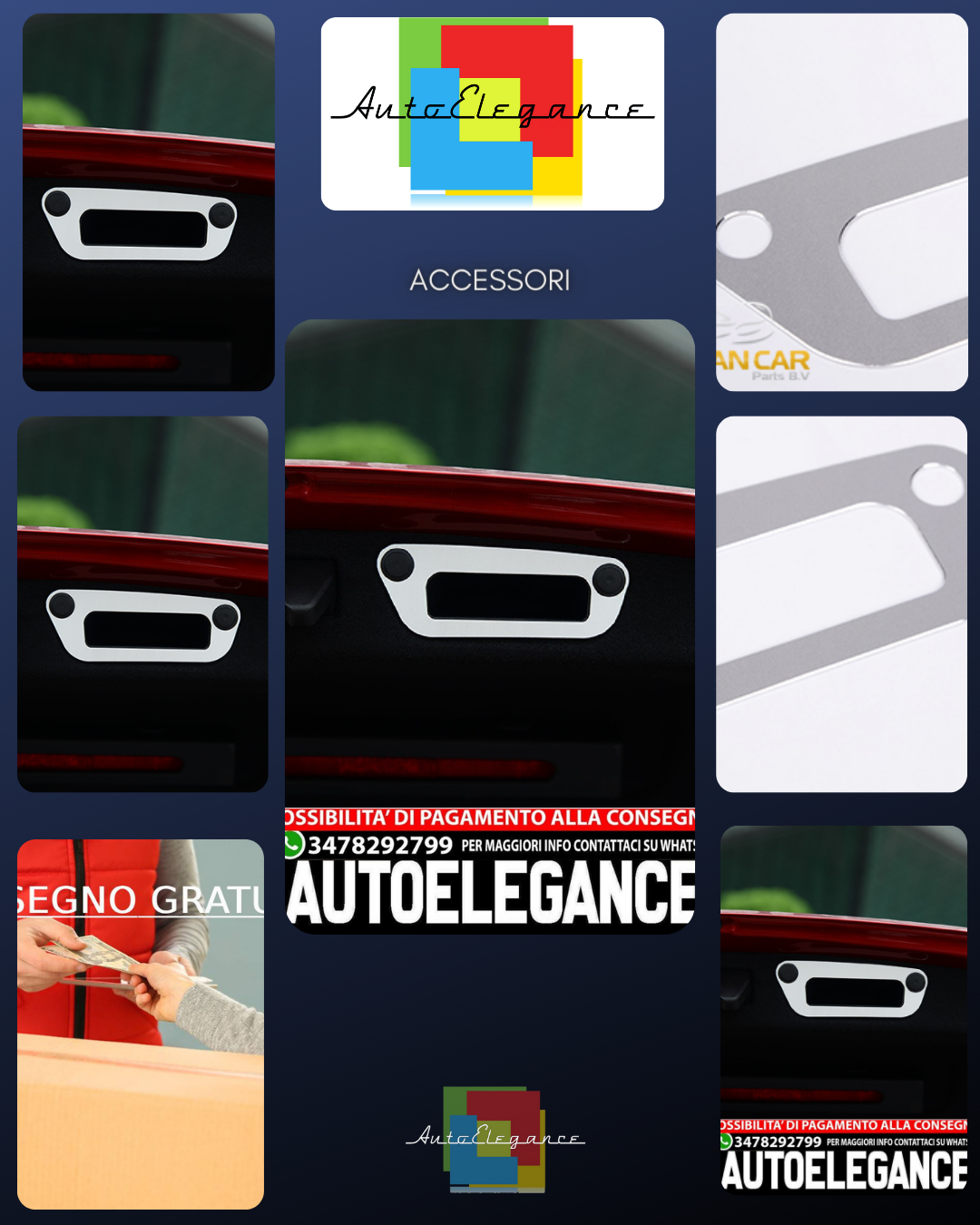 Maniglia telaio per Mercedes W205 Classe C pannello bagagliaio