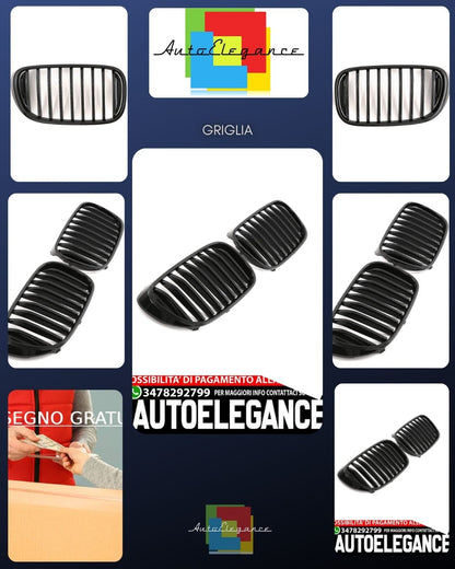 FOR BMW 7 SERIES PRE-LCI G11 G12 SPORT GRILL GLOSS BLACK
