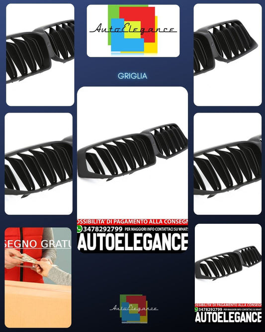 ADATTO PER BMW SERIE 6 G32 LCI GRAN TURISMO SPORT DOPPIO PONTE NERO OPACO