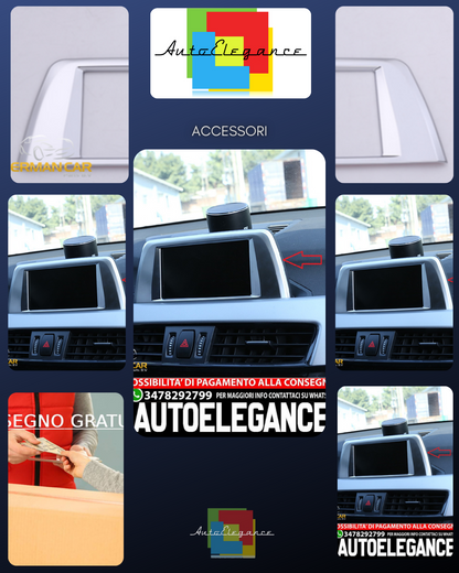 For BMW X1 F48 Navi screen chrome frame diaphragm 