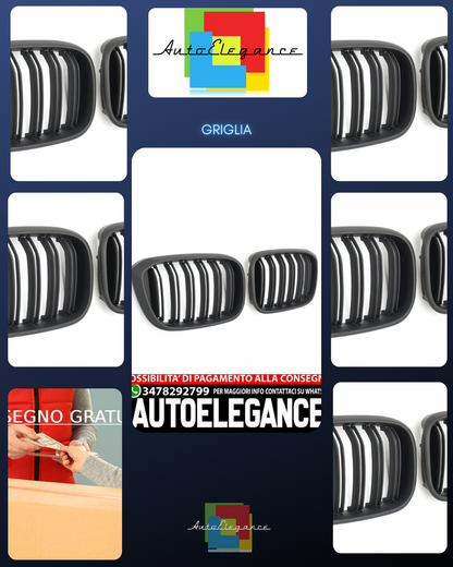 GRIGLIA PER BMW X3 X4 G01 G02 NERO OPACO
