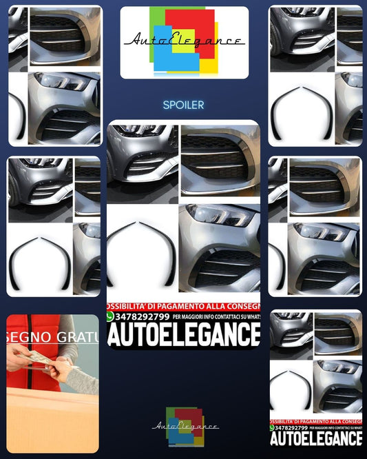 Suitable for MERCEDES W167 GLE AMG Line FRONT SPOILER FLAPS SPOILER CANARD 