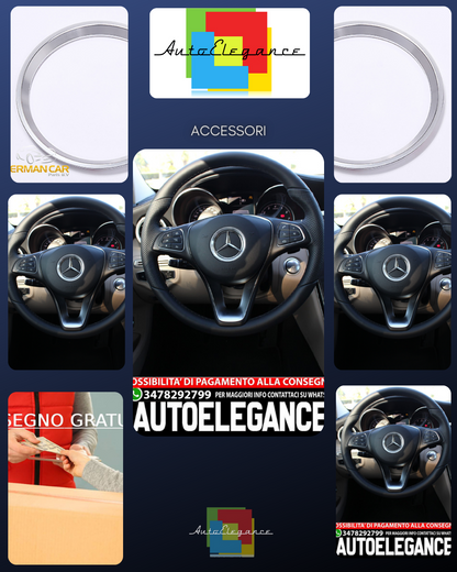Anello volante per Mercedes A B C CLA GLE GLC 58 mm alluminio tuning