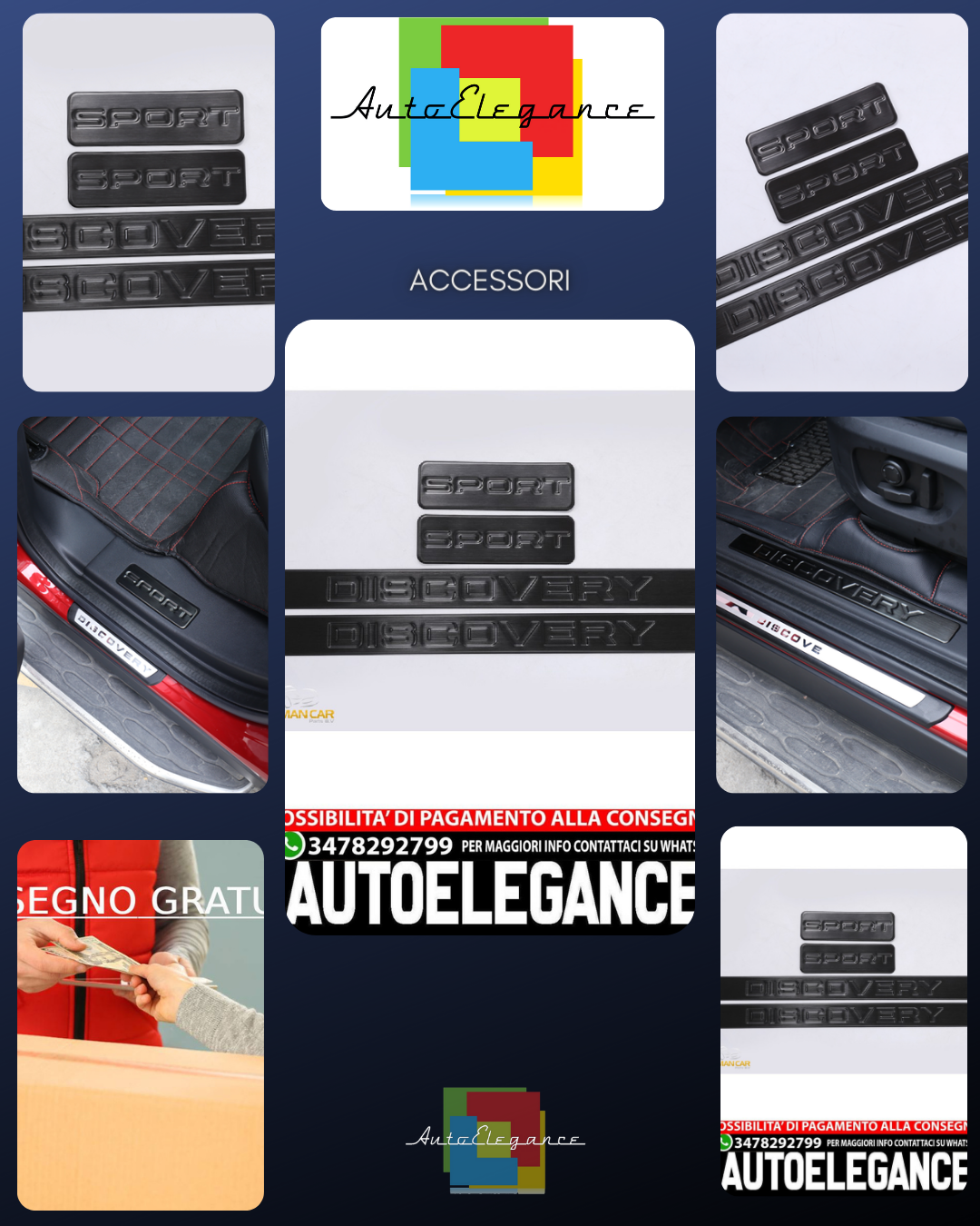 Per Land Rover Discovery Sport battibarre di ingresso Discovery Titanium