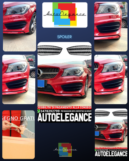 GRIGLIA NSW PINNE ADATTA PER MERCEDES C117 X117 CLA CON EQUIPAGGIAMENTO AMG