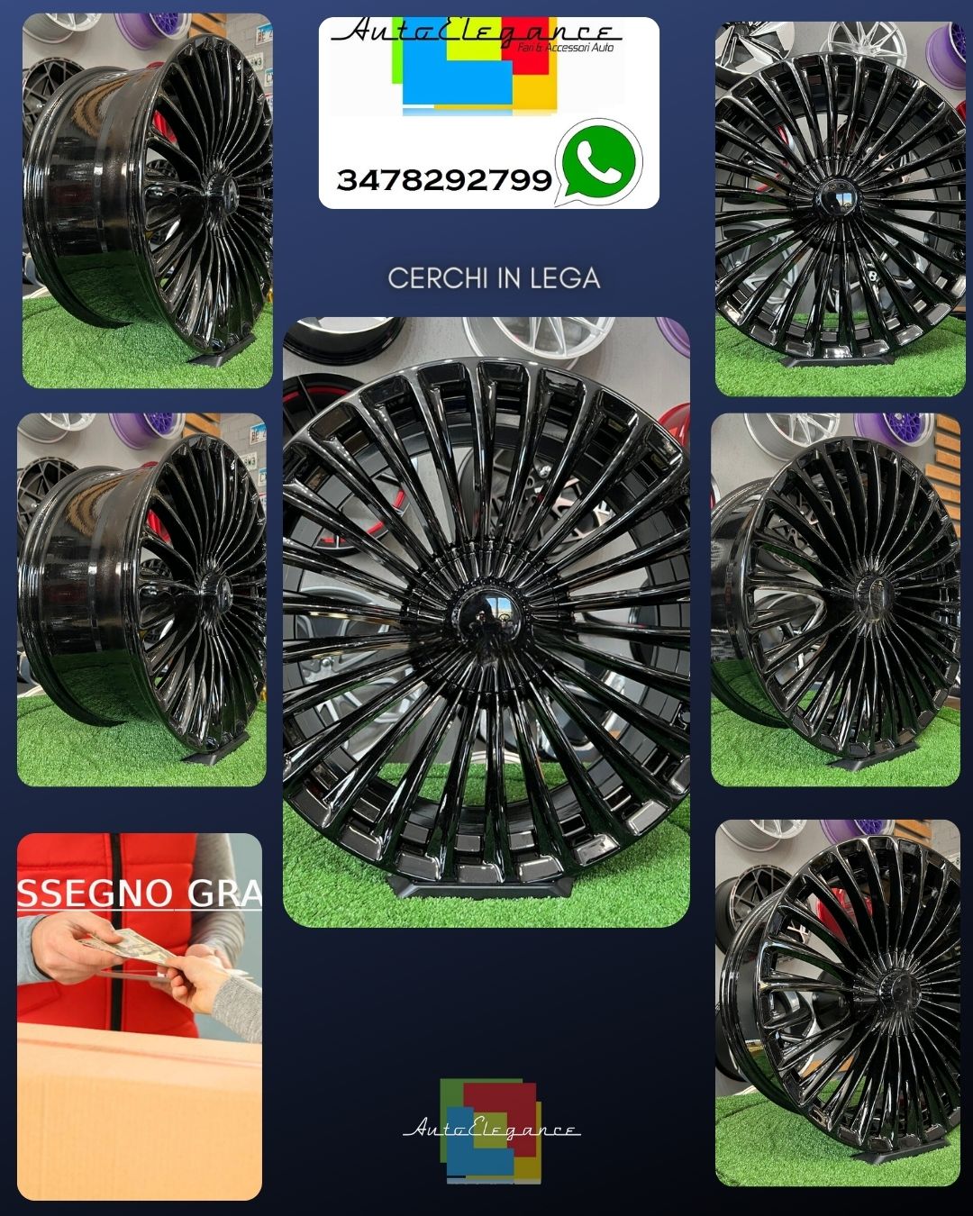 ADATTO per Mercedes Benz E S Classe 20 inch 5X112 Lusso maybach style Nero Ruote