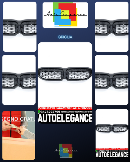 RADIATOR GRILLE SUITABLE FOR BMW 3 SERIES G20 G21 GLOSSY GRILLE 